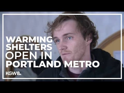 Warming shelters to open in Multnomah County ahead of freezing temperatures