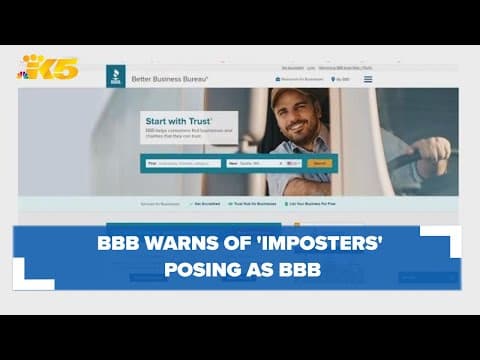 BBB of Washington warns of 'imposters' posing as the consumer-focused nonprofit