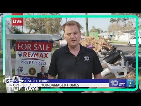 People selling flood-damaged homes as-is after Hurricane Milton