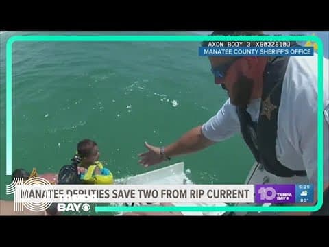 Father and son rescued from rip current at Anna Maria Island