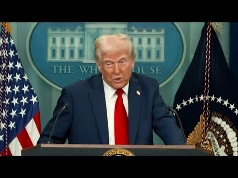 Donald Trump delivers remarks after deadly plane crash in Washington, D.C.