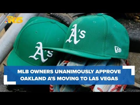 AP News source: Oakland Athletics' move to Las Vegas approved