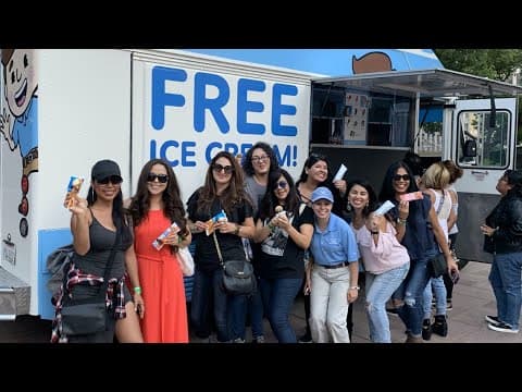 Free ice cream helps beat the heat and back to school blues