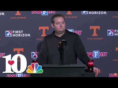 Josh Heupel speaks ahead of Tennessee's Checker Neyland game against Florida