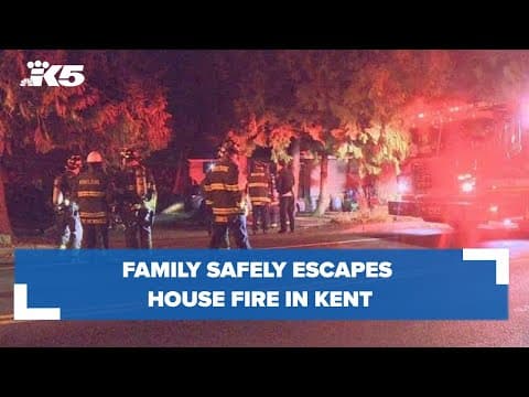 Family escapes house fire in Kirkland
