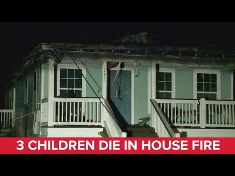 Father arrested after 3 children die in New Orleans house fire