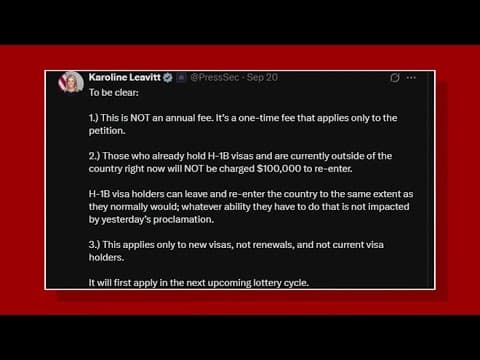 White House defends steep visa cost hike