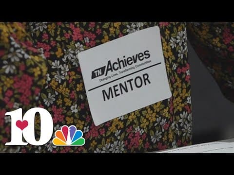 Future college students meet with mentors for the first time