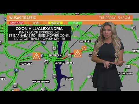 Inner loop crash closes express lanes in Alexandria