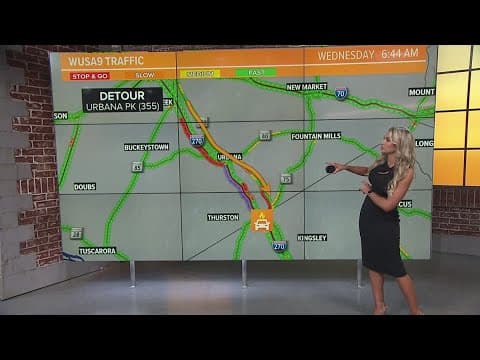 I-270 SB closed for tractor trailer fire in Frederick Co. Maryland