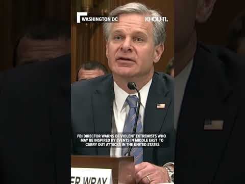 FBI director Christopher Way says terror threat in U.S. has risen to 'whole other level' #shorts