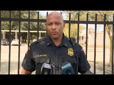HISD PD Commander Darren McCall gave an update on report of weapon at school