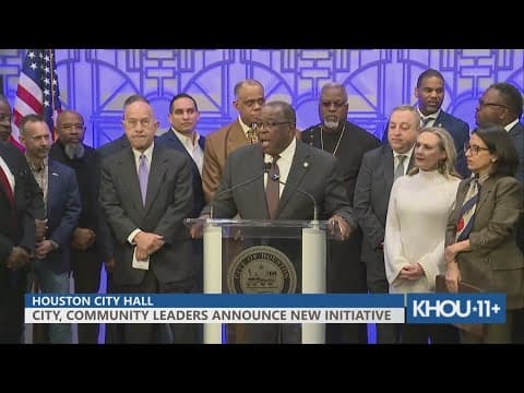 Full conference: Houston leaders launch new initiative to combat youth violent crime