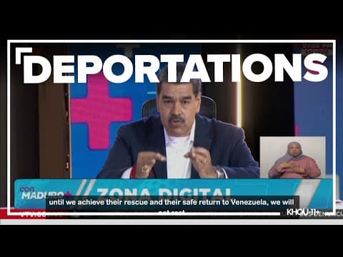 Venezuelan president slams US deportation of Venezuelan immigrants
