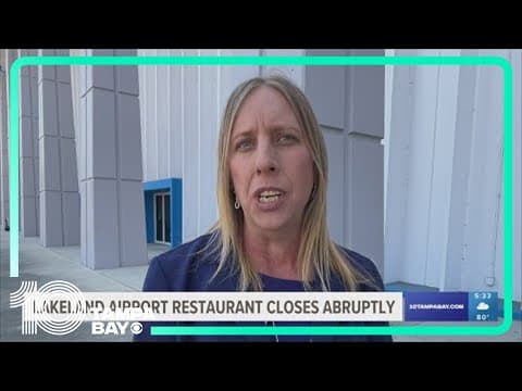 Just weeks before launching commercial flights, Lakeland Airport's only restaurant abruptly shuts it