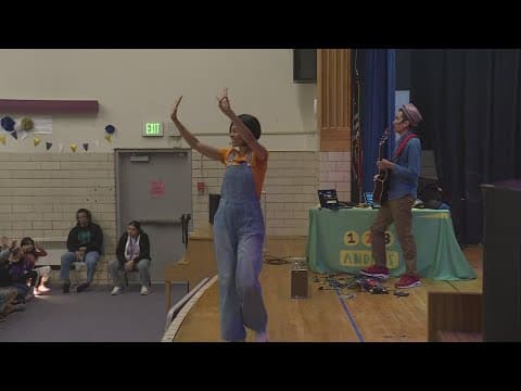 Grammy-winning group 123 Andrés inspires students at Denver's Ashley Elementary