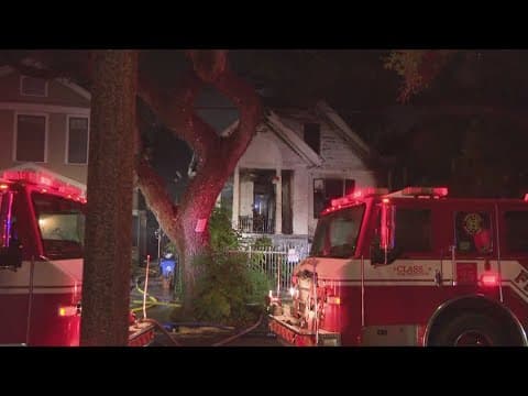 Crews battle fire near East Carrollton neighborhood in New Orleans