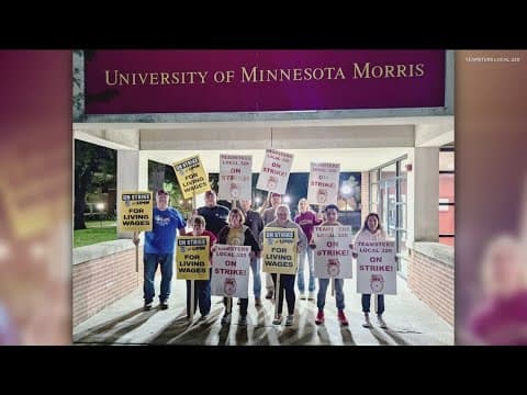 University of Minnesota workers on strike