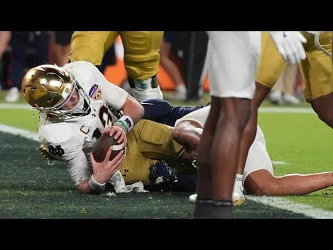 Notre Dame fans in Indianapolis celebrate team's Orange Bowl win