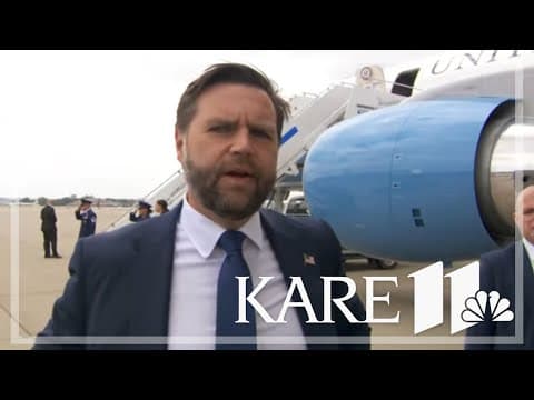 Vice President JD Vance speaks to Twin Cities media