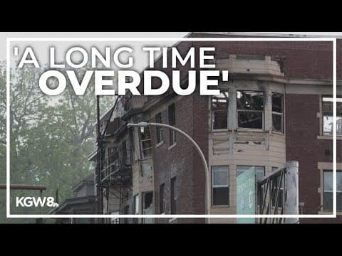 Tenants evacuated during Portland apartment building fire lose belongings, pets