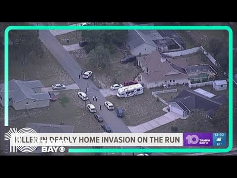 Killer in deadly home invasion on the run