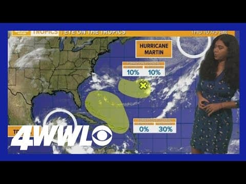 Thursday afternoon tropical update: Lisa, Martin and 2 areas to watch