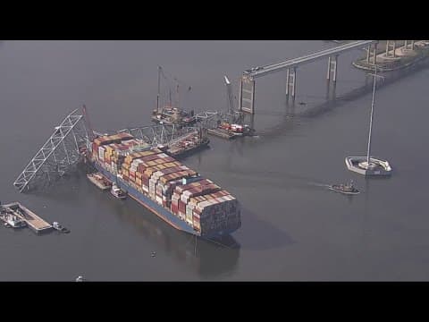 Crews open 3rd, deeper channel near Baltimore's Key Bridge