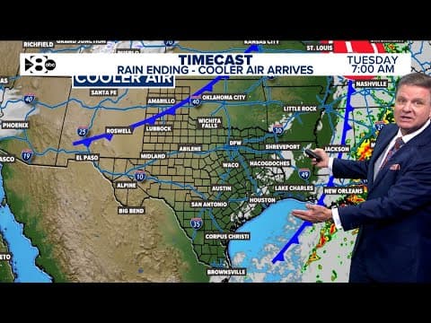 DFW Weather: Cooler temps rolling in, possible rain on Thanksgiving