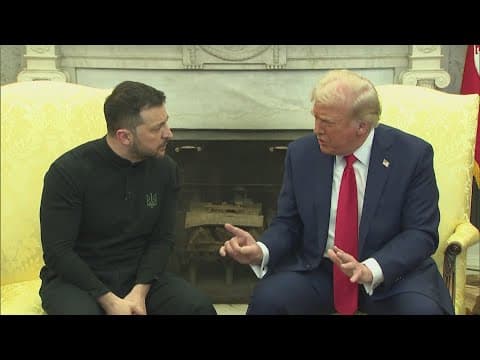 Trump and Zelenskyy's meeting turns heated