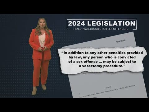 The Breakdown: Sex offenders could face vasectomy procedures under new bill