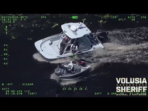 Video shows rescuer in Florida jump onto moving boat to save someone suffering medical emergency