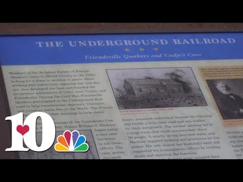 Friendsville is home to a stop on The Underground Railroad