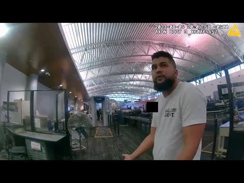 Bodycam footage shows unruly passengers at Tampa-area airports