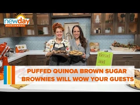 These puffed quinoa brown sugar brownies will wow your lucky guests - New Day NW