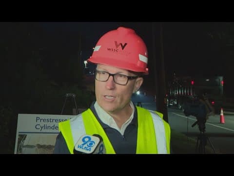 Prince George's Co. residents urged to conserve water as WSSC Water makes repairs to major pipe