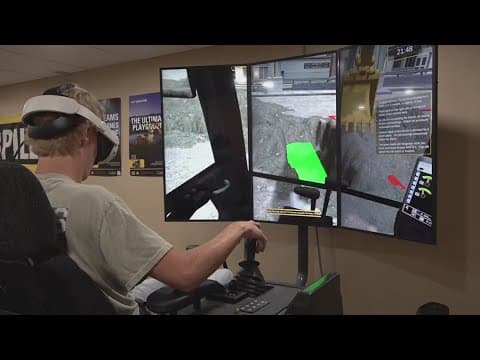 Anderson County students learning real-life skills through a virtual reality simulator