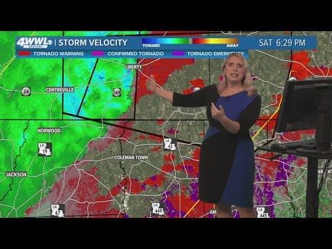 Weather Impact Alert: Tornado Warnings and Watches issued for southeast Louisiana