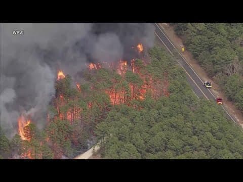 New Jersey wildfire burns thousands of acres and triggers evacuations