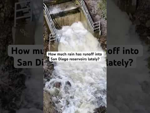 City of San Diego reservoirs are filling up with the immense amount of rain the region has seen.