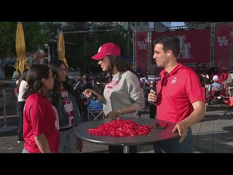 Houston fans pack Avenida Plaza for official watch party ahead of championship game