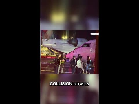 Flight attendant injured after 2 Delta jets collide on LaGuardia taxiway