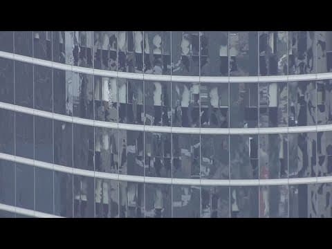 Why did the derecho do more damage to downtown buildings than Beryl?