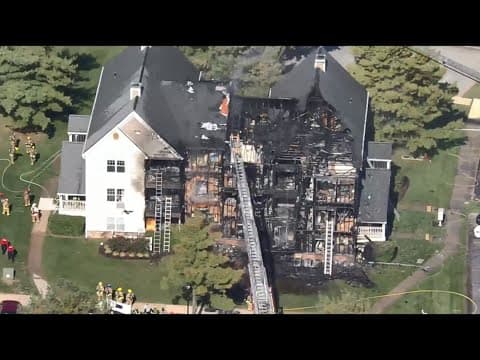WATCH: Apartment fire in Laurel, Maryland