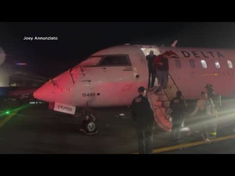 2 Delta planes collide on runway at LaGuardia Airport