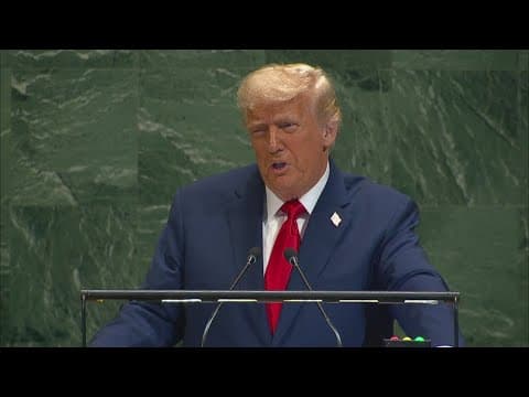 President Trump speaks at the United Nations General Assembly