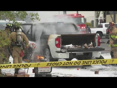 Suspect sought in truck arson; possible shooting in Kearny Mesa