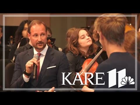 Norway Crown Prince visits St. Olaf