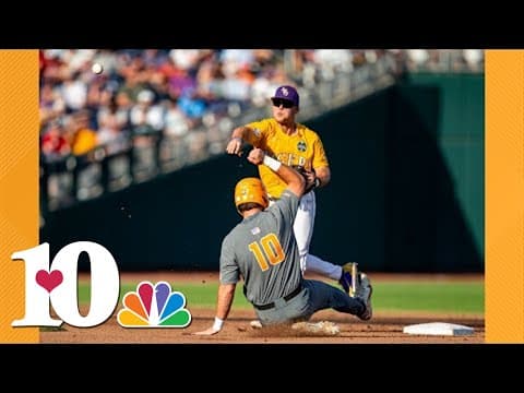 Tennessee Baseball players emotional after losing to LSU, College World Series elimination
