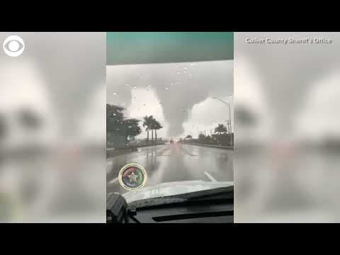 Deputy in Naples, Florida captures video of a tornado